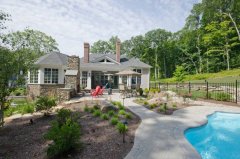 庭院設(shè)計(jì)：鄉(xiāng)村山坡別墅庭院施工詳解